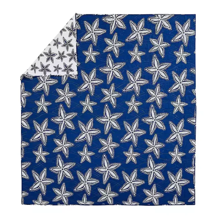 Quilts-Kirklands Home Navy Sea Star 2-pc. Twin Quilt Set