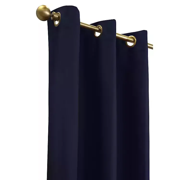 Curtains & Drapes-Kirklands Home Navy Room Darkening Curtain Panel Set, 54 in. Blue