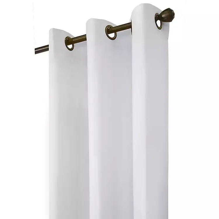 Curtains & Drapes-Kirklands Home Room Darkening Curtain Panel Set, 63 in. White