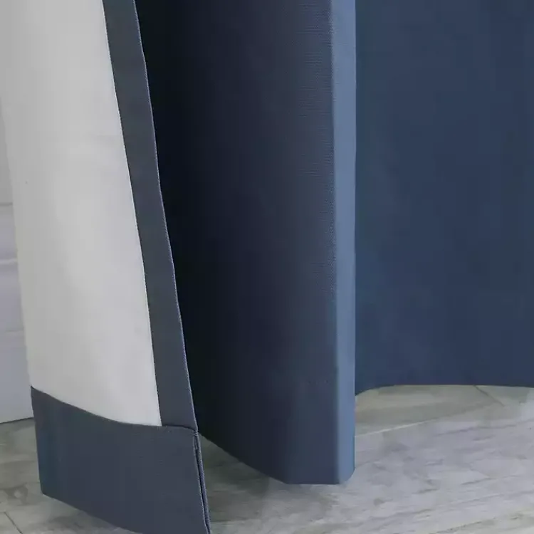 Curtains & Drapes-Kirklands Home Room Darkening Curtain Panel Set, 72 in. Blue