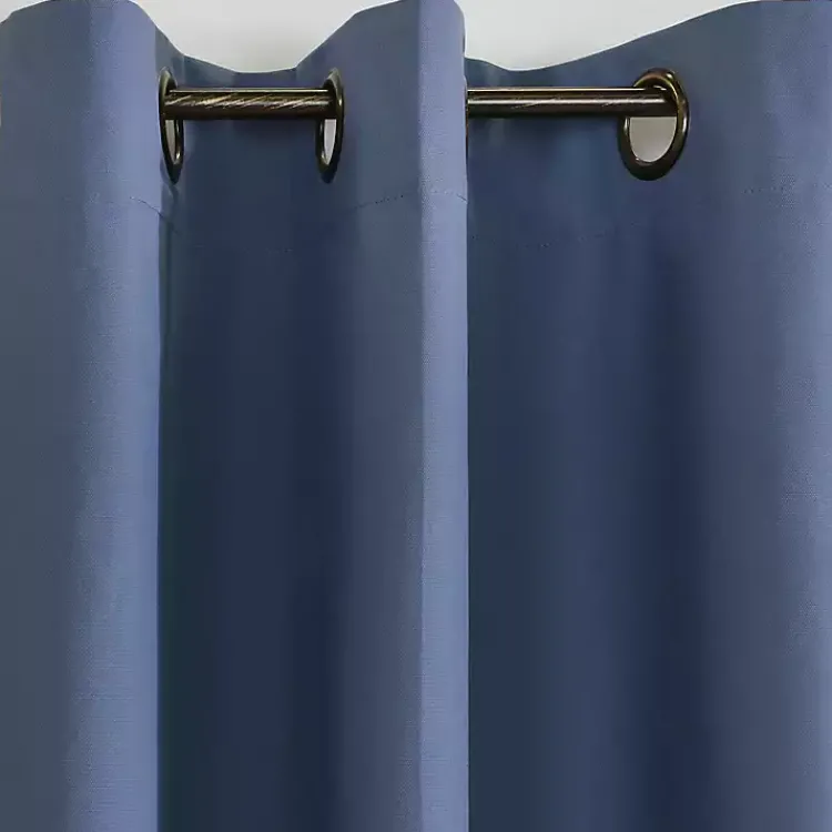 Curtains & Drapes-Kirklands Home Room Darkening Curtain Panel Set, 95 in. Blue