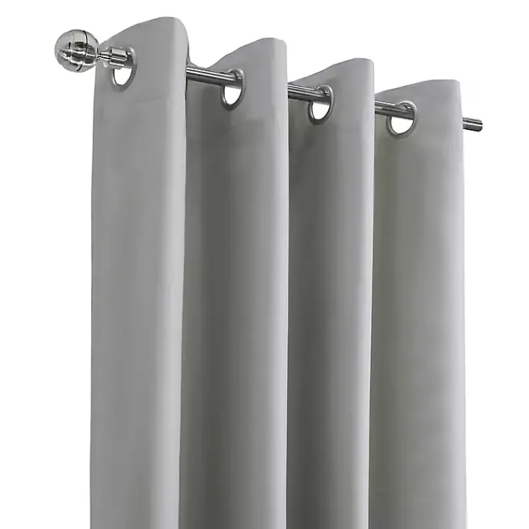 Curtains & Drapes-Kirklands Home Light Alpine Blackout Curtain Panel, 84 in. Gray