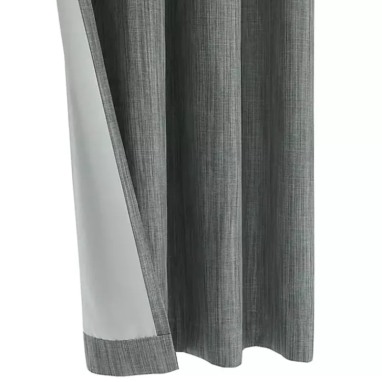 Curtains & Drapes-Kirklands Home Bryson Textured Curtain Panel, 108 in. Gray