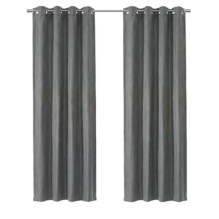 Curtains & Drapes-Kirklands Home Bryson Textured Curtain Panel, 95 in. Gray