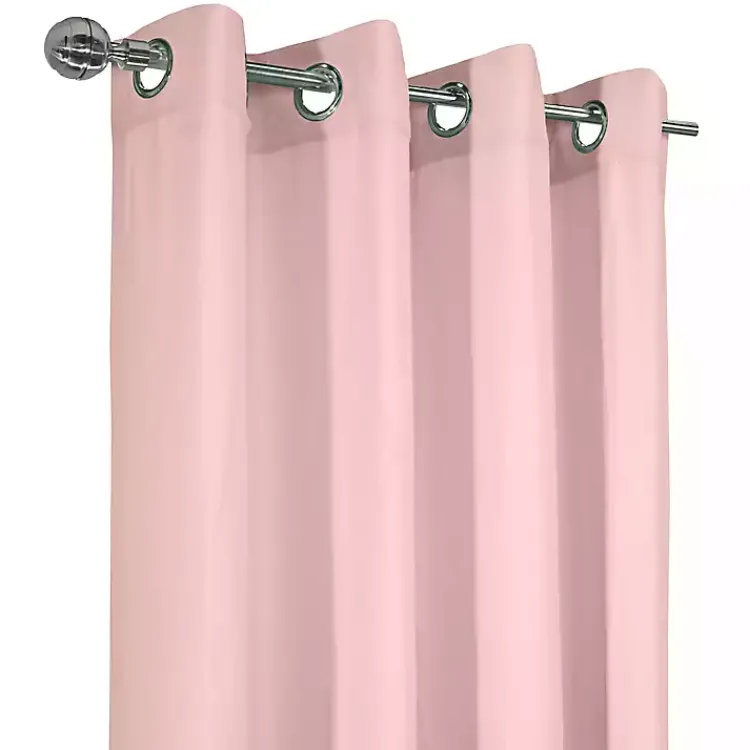Curtains & Drapes-Kirklands Home Rose Crinkle Harmony Curtain Panel, 63 in. Pink