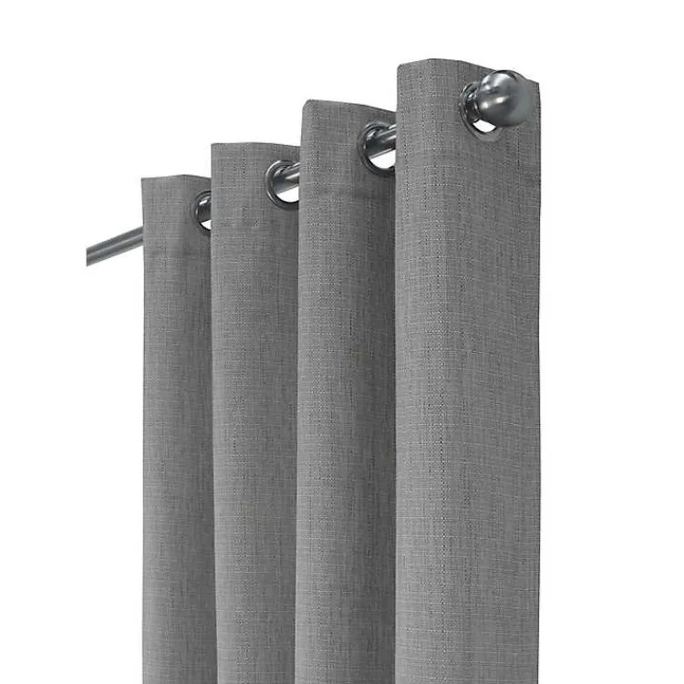Curtains & Drapes-Kirklands Home Newberry Blackout Curtain Panel, 84 in. Gray