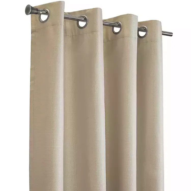 Curtains & Drapes-Kirklands Home Newberry Blackout Curtain Panel, 84 in. Tan
