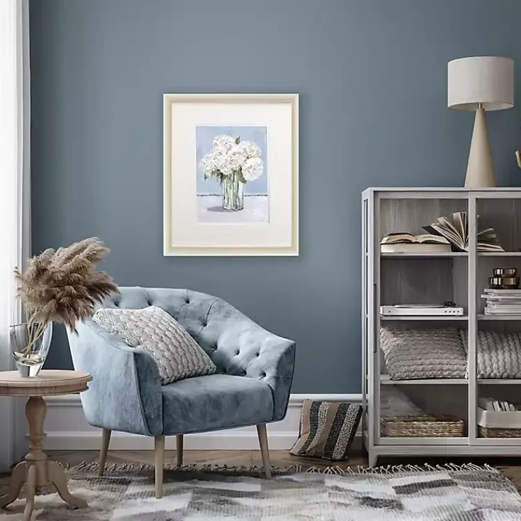 Framed Art-Kirklands Home White Hydrangeas II Framed Art Print