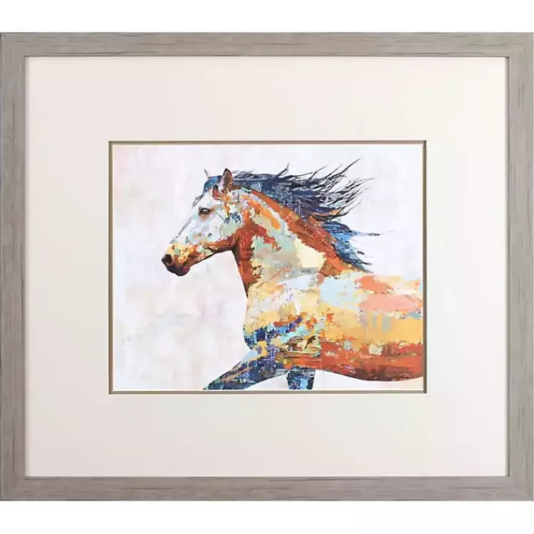 Framed Art-Kirklands Home Dappled Horse II Framed Art Print Multi
