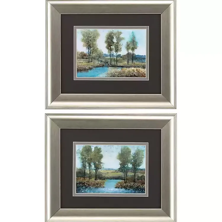 Framed Art-Kirklands Home Stream Side Framed Art Prints, Set of 2