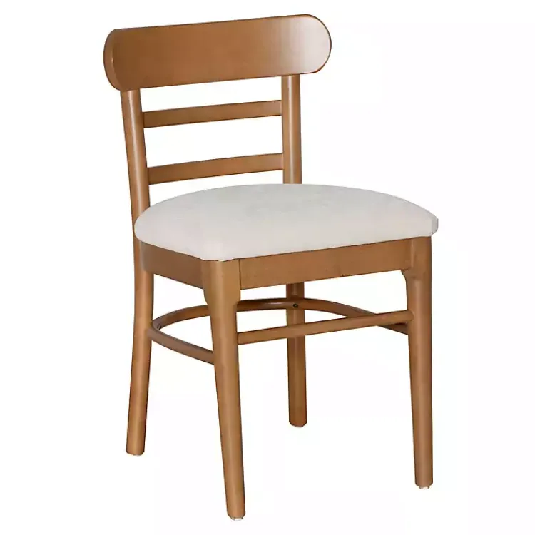 Dining Chairs-Kirklands Home Cream Upholstered Wood Dining Chairs, Set of 2 White