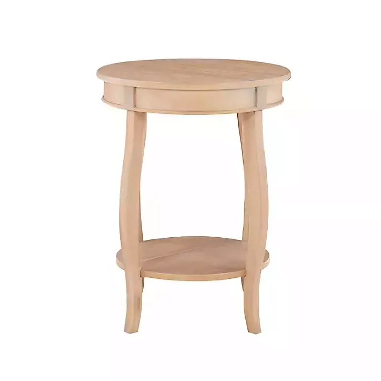 Accent & End Tables-Kirklands Home Merryweather Natural Wood Accent Table Tan