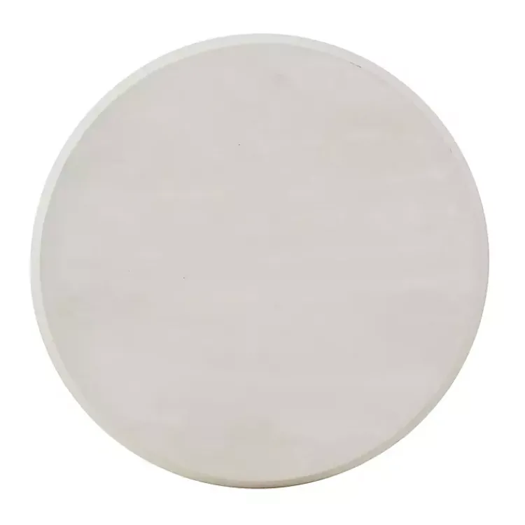 Accent & End Tables-Kirklands Home Distressed Blue Oars Coastal Accent Table White