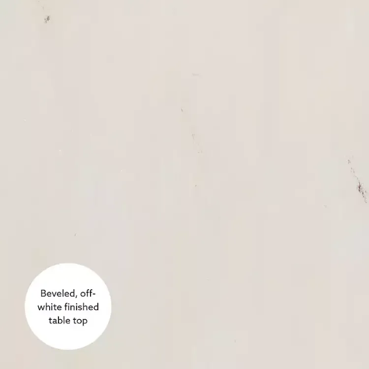 Accent & End Tables-Kirklands Home Distressed Blue Oars Coastal Accent Table White