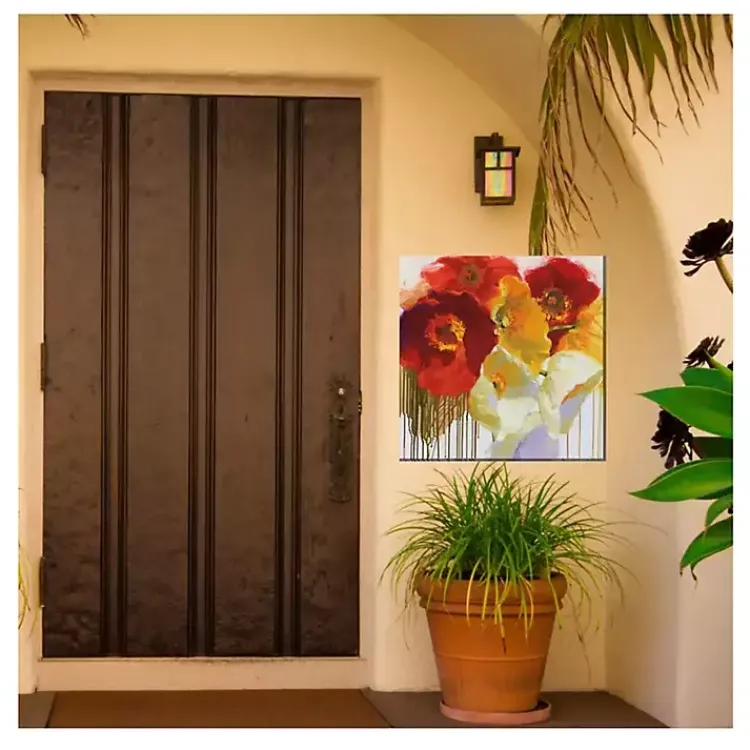 Outdoor Wall Decor-Kirklands Home Bold Faced Flowers Outdoor Canvas Art Print