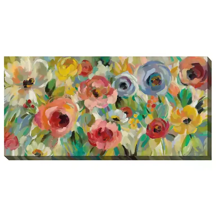Outdoor Wall Decor-Kirklands Home Floral Charades Outdoor Canvas Art Print