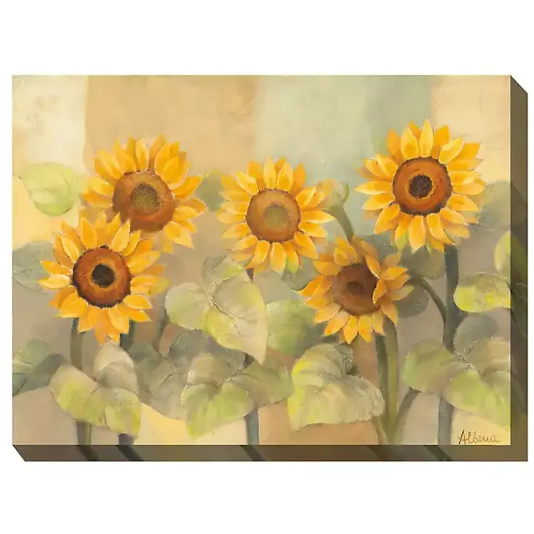 Outdoor Wall Decor-Kirklands Home Sunflower Sunshades Outdoor Canvas Art Print