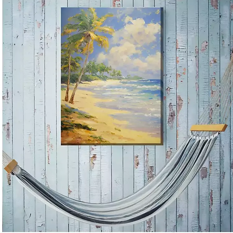 Outdoor Wall Decor-Kirklands Home Faraway Island Outdoor Canvas Art Print Multi