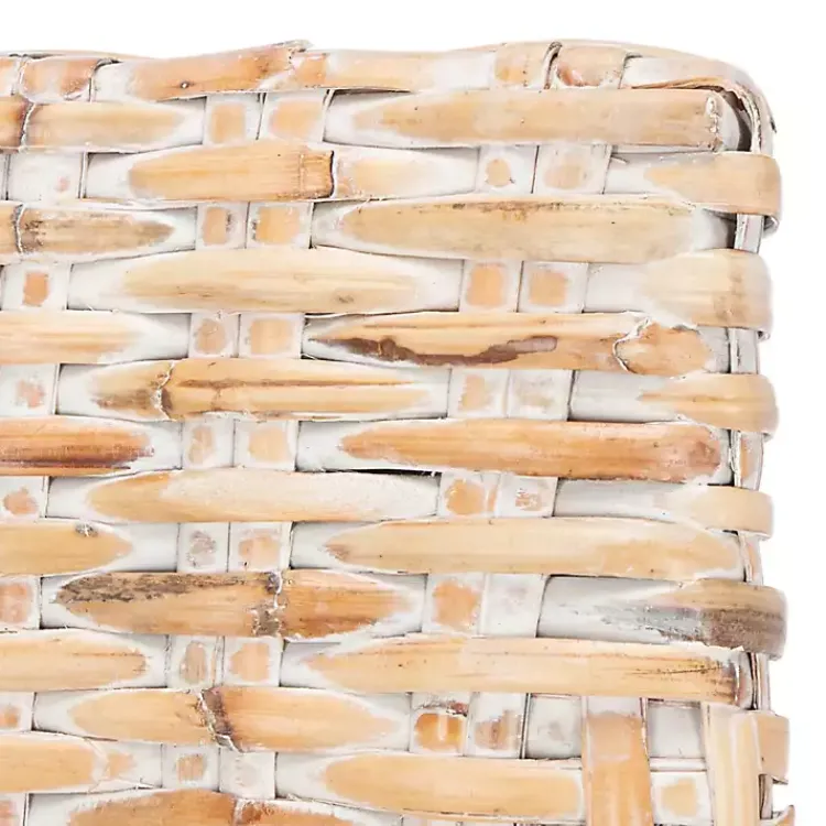 Accent Chairs-Kirklands Home washed Rattan Cristen Accent Chair White