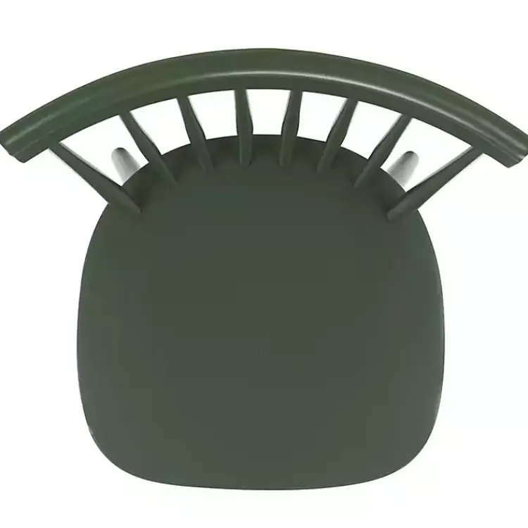 Dining Chairs-Kirklands Home Dark Parker Spindle Dining Chairs, Set of 2 Green