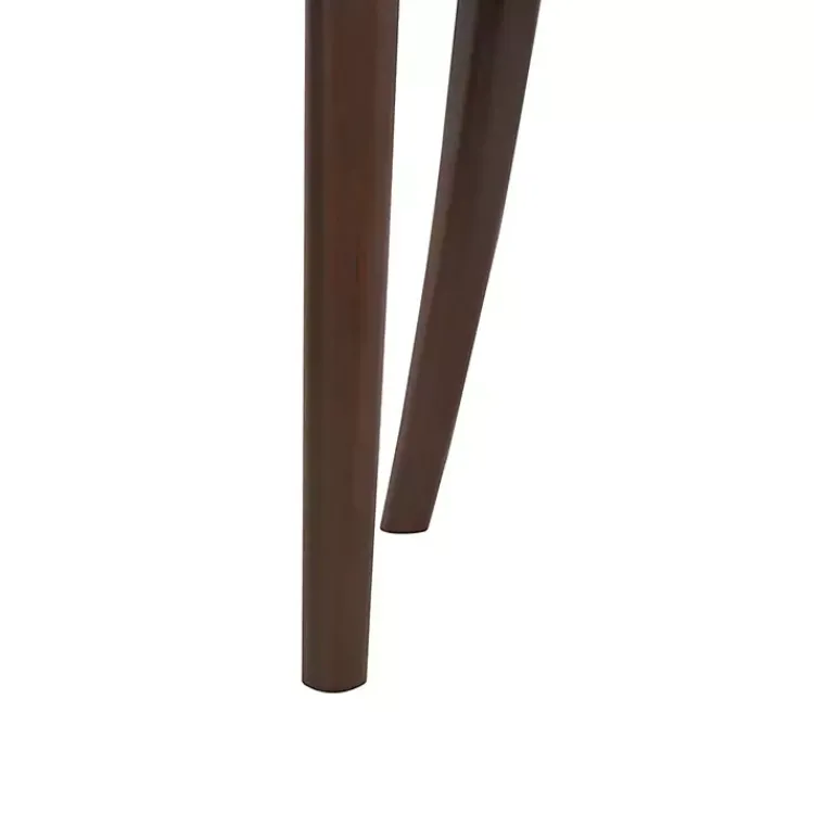 Accent Chairs-Kirklands Home Dark Rattan Curved Back Carlotta Accent Chair Brown