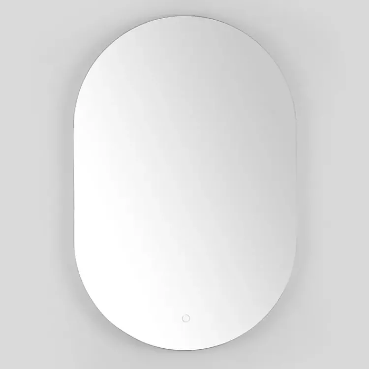 Decorative Mirrors-Kirklands Home Oval Jax LED Wall Mirror