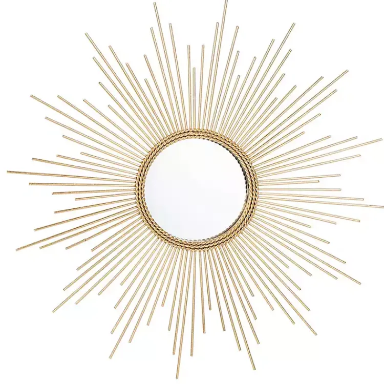 Decorative Mirrors-Kirklands Home Gold Sunburst Nahla Wall Mirror