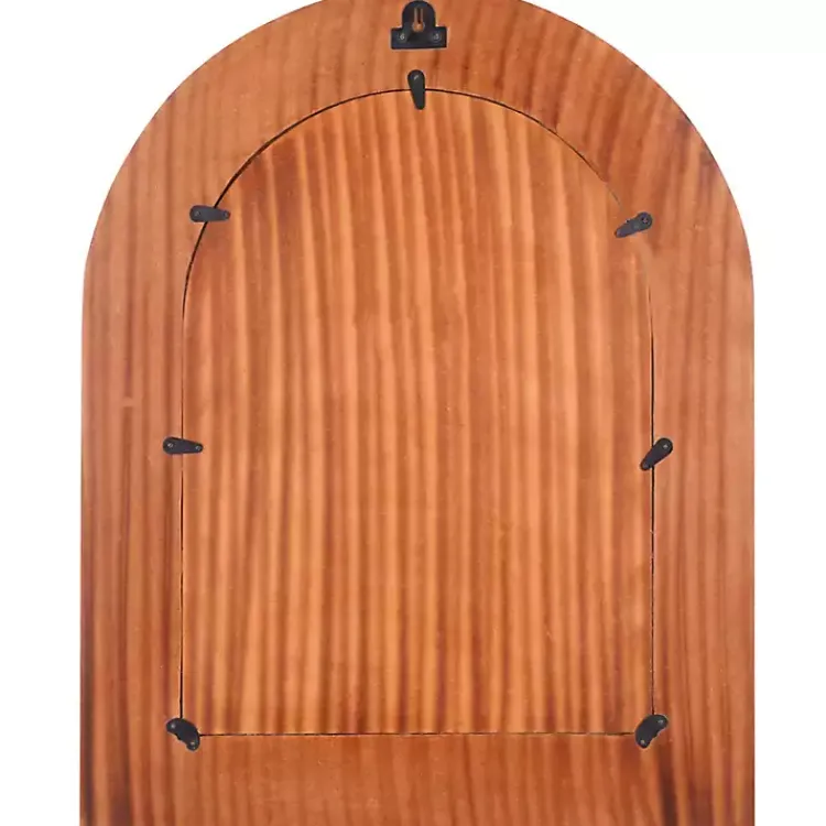 Decorative Mirrors-Kirklands Home Black and White Checkered Arch Wall Mirror