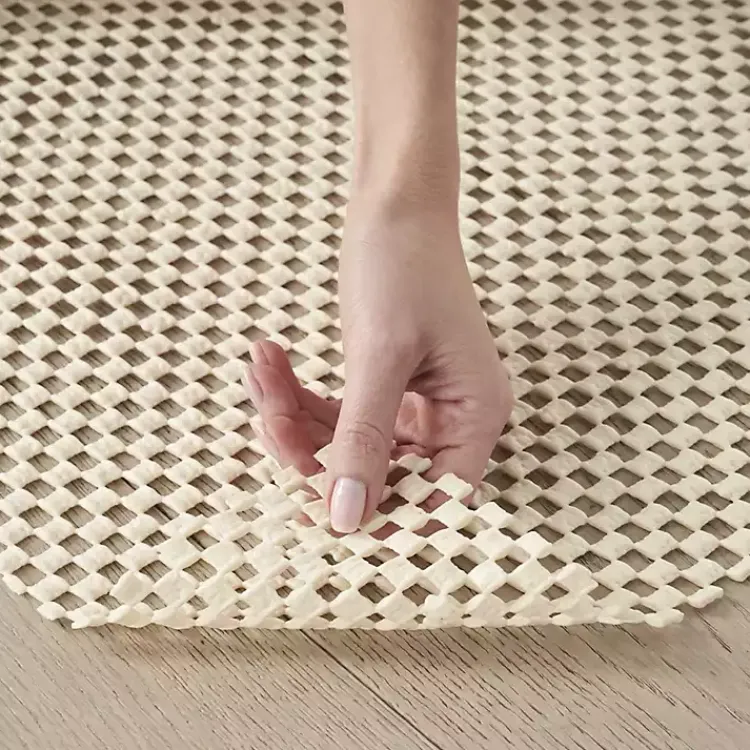 Area Rugs-Kirklands Home Gridlock Non-Slip Rug Pad, 9x12 Ivory