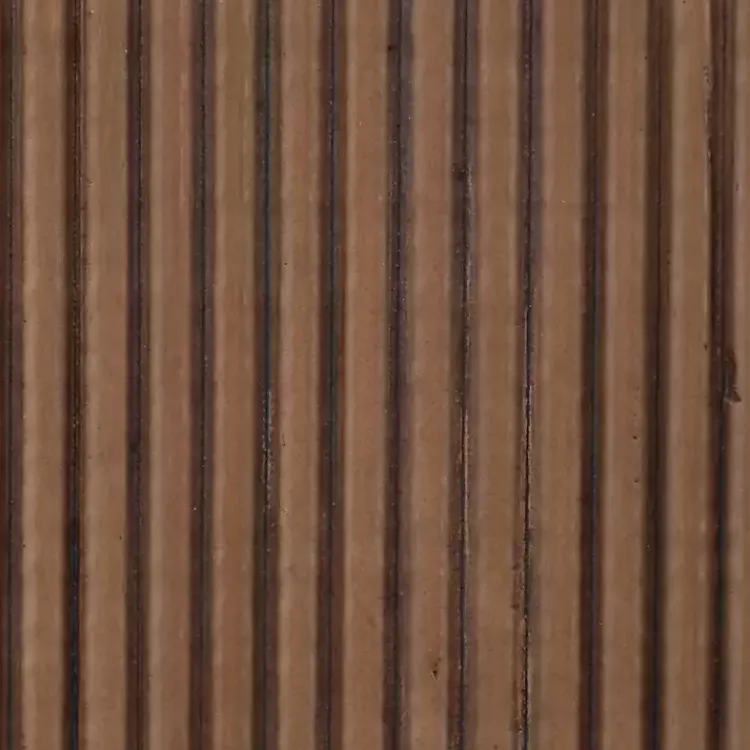 Decorative Mirrors-Kirklands Home Oval Walnut Ribbed Wood Wall Mirror