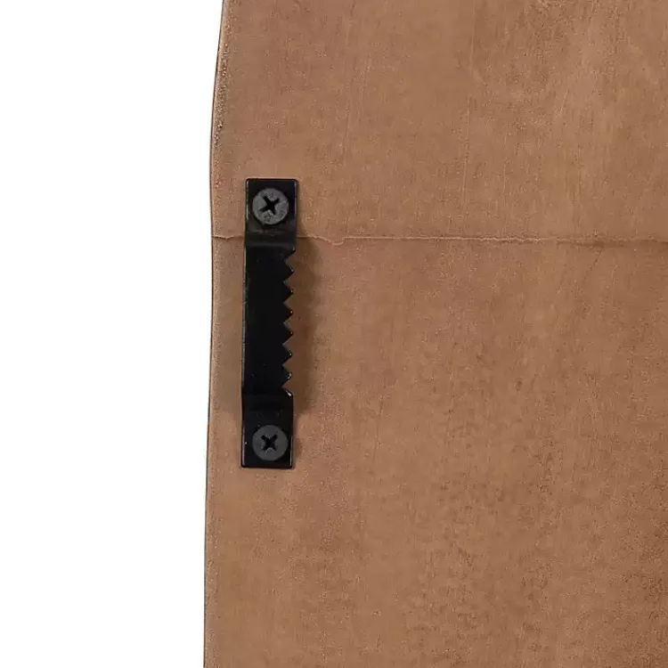 Decorative Mirrors-Kirklands Home Oval Walnut Ribbed Wood Wall Mirror