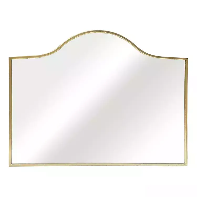 Decorative Mirrors-Kirklands Home Gold Arched Rectangle Wall Mirror