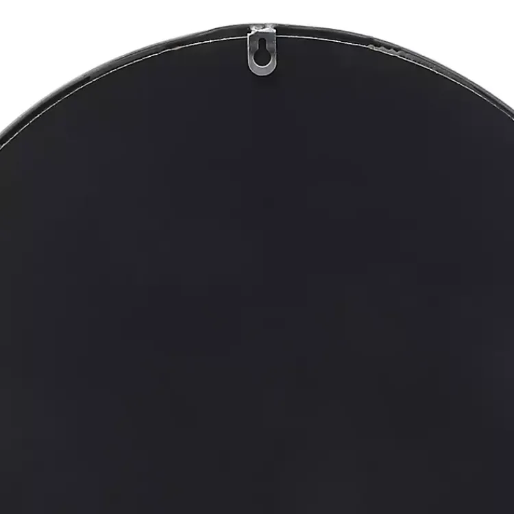 Decorative Mirrors-Kirklands Home Metal Figure Wall Mirror Black