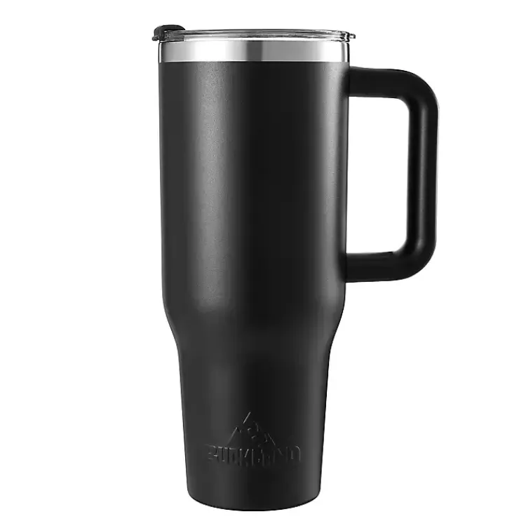 Glassware & Drinkware-Kirklands Home 40 oz. Insulated Travel Tumbler Black