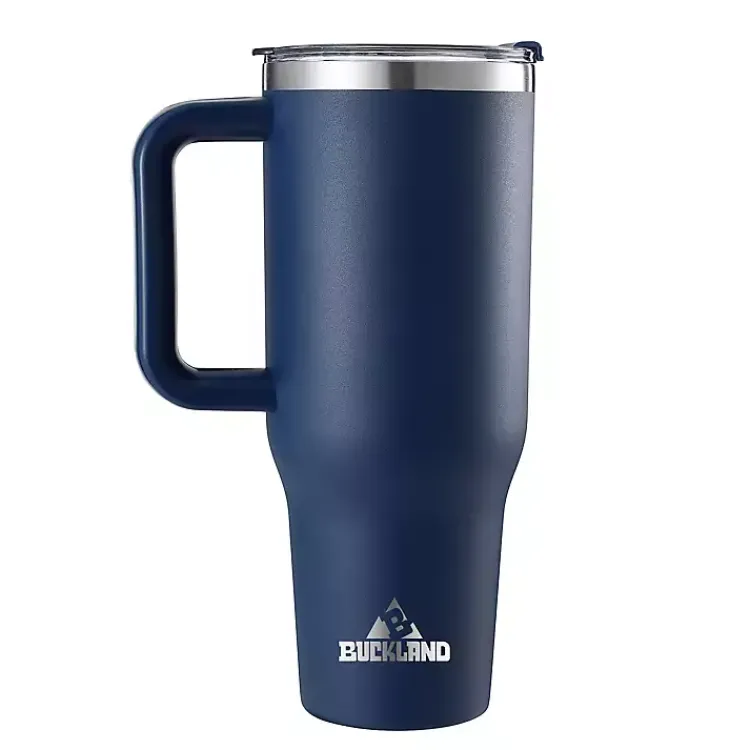 Glassware & Drinkware-Kirklands Home 40 oz. Insulated Travel Tumbler Blue