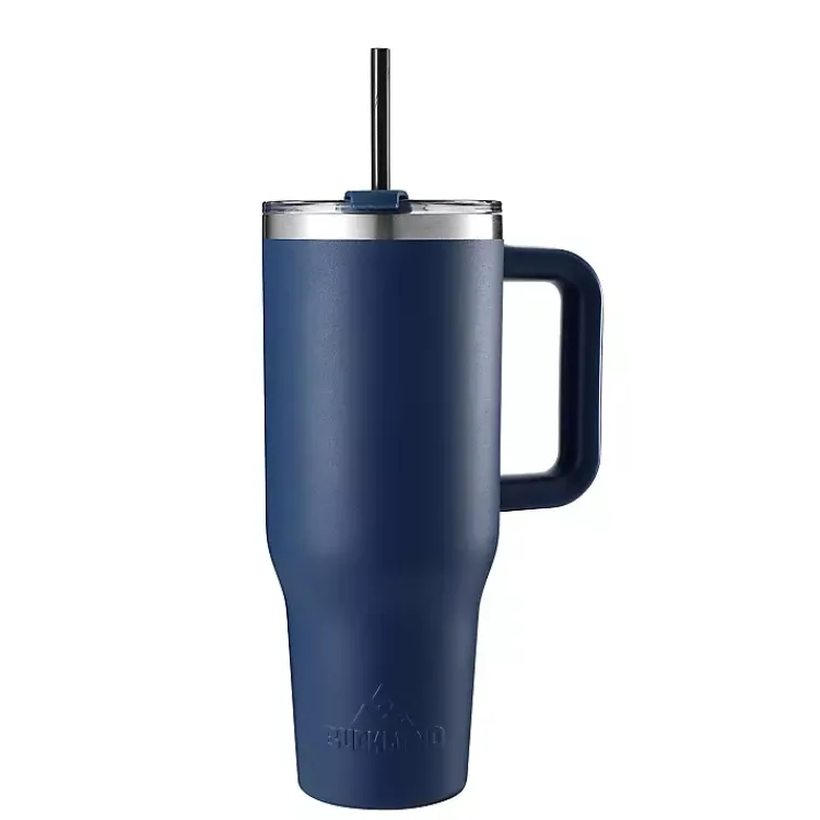 Glassware & Drinkware-Kirklands Home 40 oz. Insulated Travel Tumbler Blue