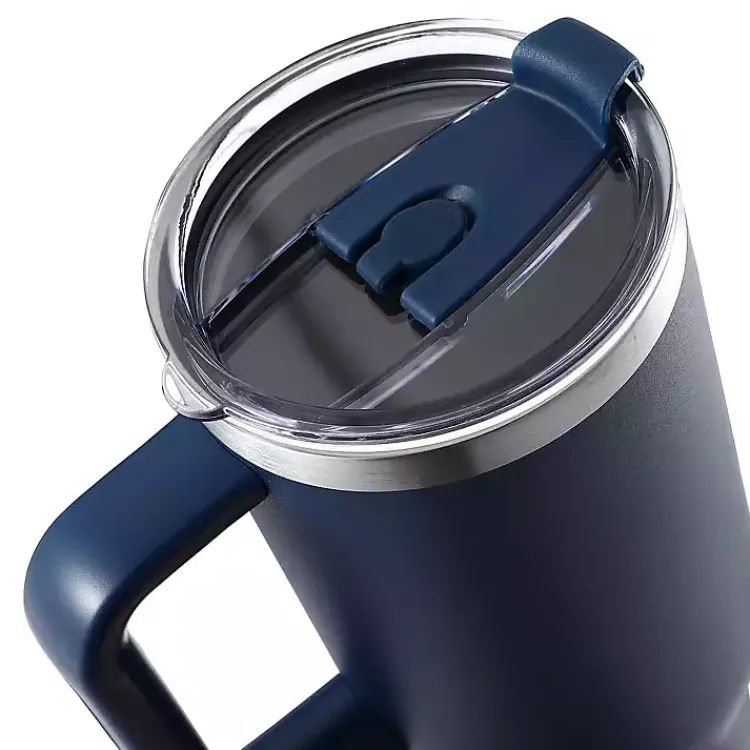 Glassware & Drinkware-Kirklands Home 40 oz. Insulated Travel Tumbler Blue