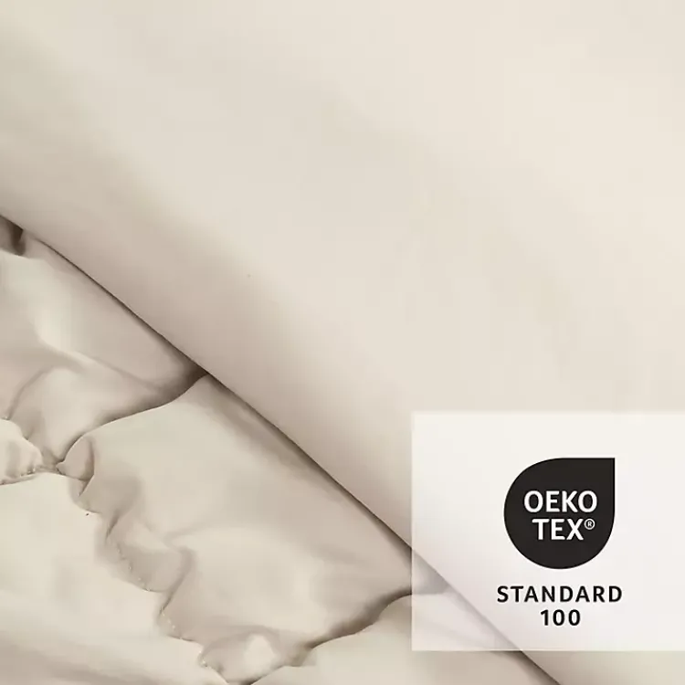 Comforters-Kirklands Home Neutral Puff 3-pc. Full/Queen Comforter Set Tan