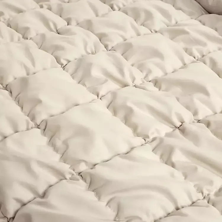 Comforters-Kirklands Home Neutral Puff 3-pc. Full/Queen Comforter Set Tan