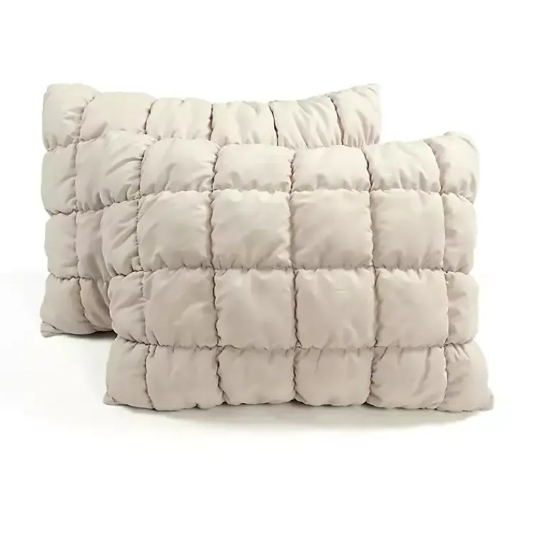 Comforters-Kirklands Home Neutral Puff 3-pc. Full/Queen Comforter Set Tan