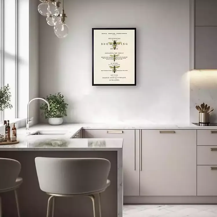 Framed Art-Kirklands Home Vintage Bee Keeping Framed Art Print