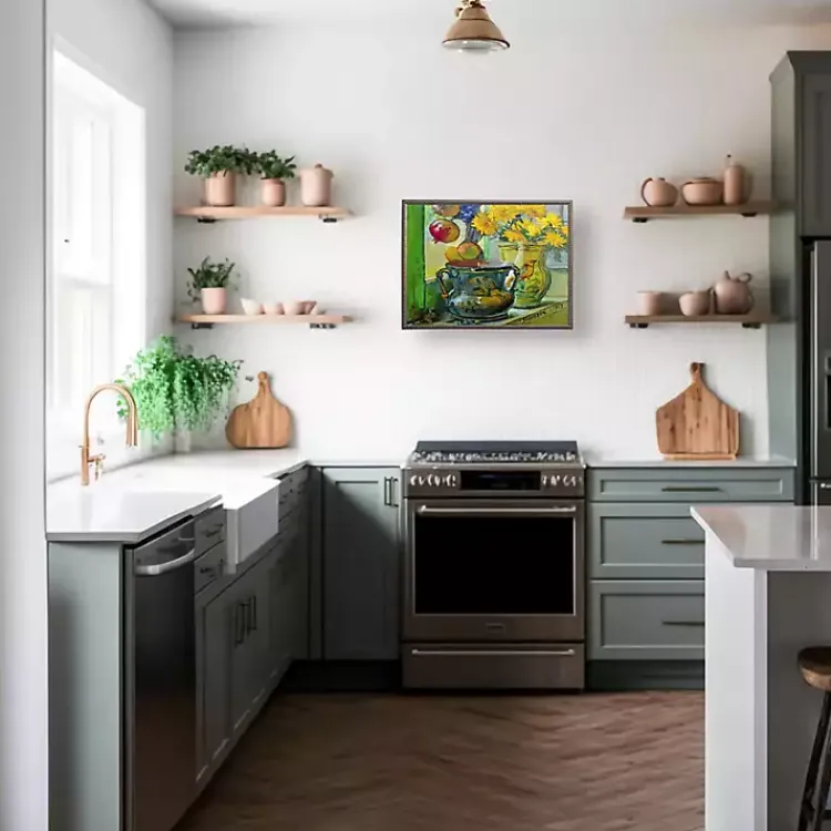 Framed Art-Kirklands Home Vintage Floral III Beaded Framed Art Print