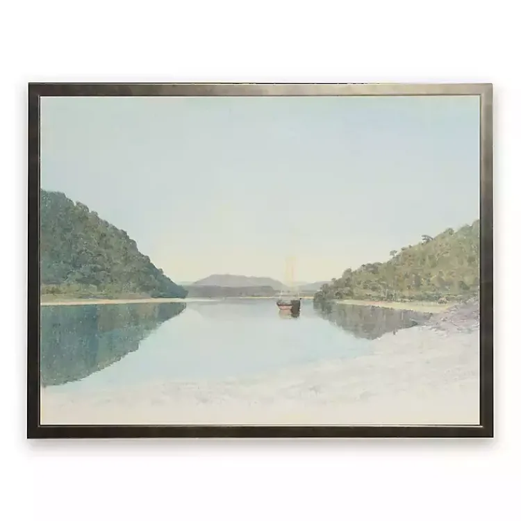 Framed Art-Kirklands Home Coastal Reflection Framed Art Print Blue