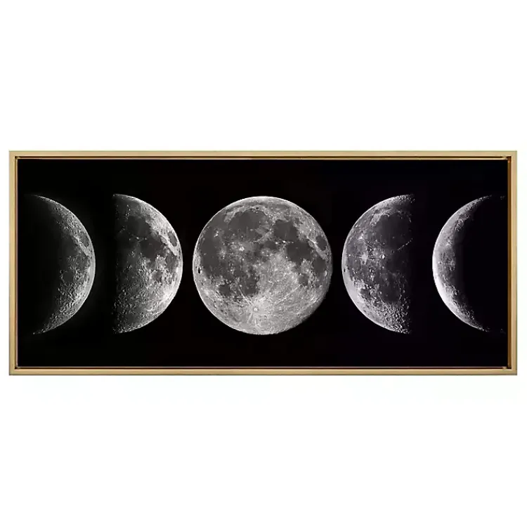 Canvas Art-Kirklands Home Phases of the Moon Framed Canvas Art Print