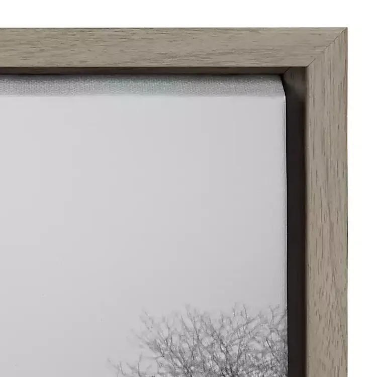 Canvas Art-Kirklands Home Black and White Snow Day Framed Canvas Art Print