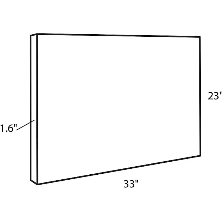 Canvas Art-Kirklands Home Black and White Snow Day Framed Canvas Art Print