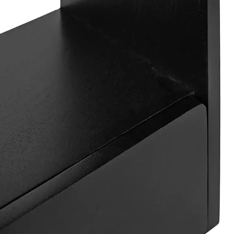 Shelves-Kirklands Home Kato Single Drawer Wall Shelf Black