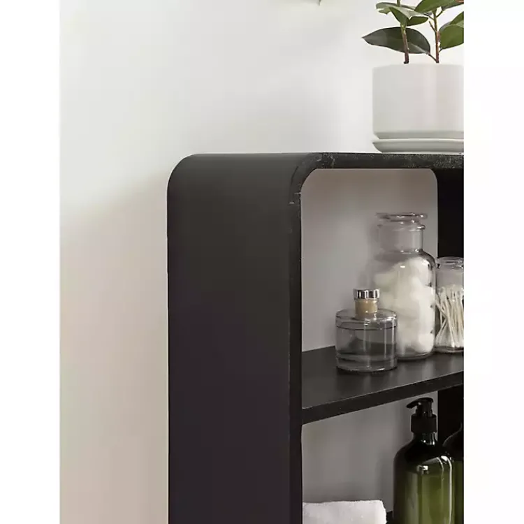 Shelves-Kirklands Home Kato Single Drawer Wall Shelf Black