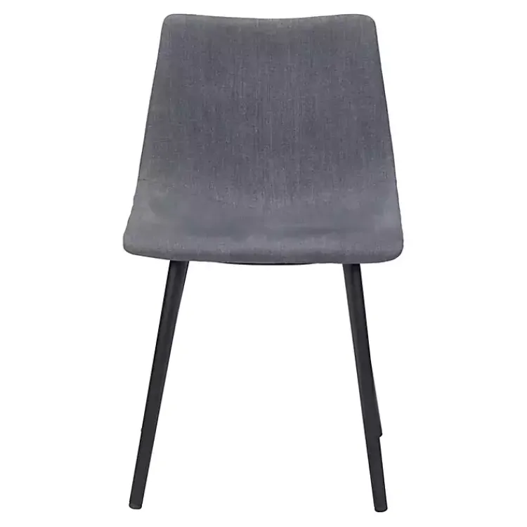 Dining Chairs-Kirklands Home Scooped Daniel Dining Chairs, Set of 2 Gray