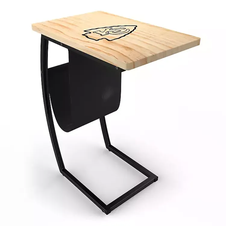 Accent & End Tables-Kirklands Home Kansas City Chiefs Wood C-Table Tan